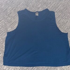Athleta Blue Sleeveless Crewneck Tank